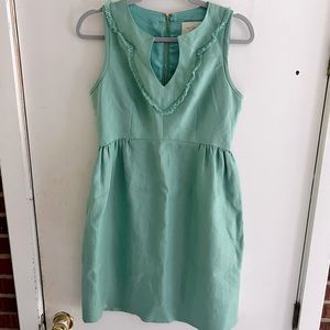 Kate Spade Fit and Flare Dress Green sleeveless Size 4